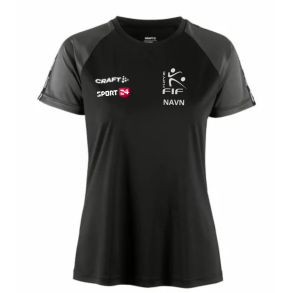 HJERM FIF Tr�nings T-shirt, Sort Dame