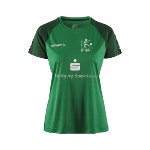 HJERM FIF Kamp T-shirt, Dame. Inkl. Nummer p� Ryg