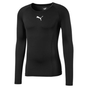 Struer Boldklub Baselayer tee lang�rmet, sort voksen